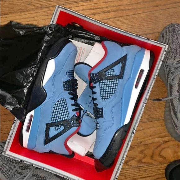 Travis Scott Cactus Jack Jordan 4's Size 10 - Picture 1 of 5